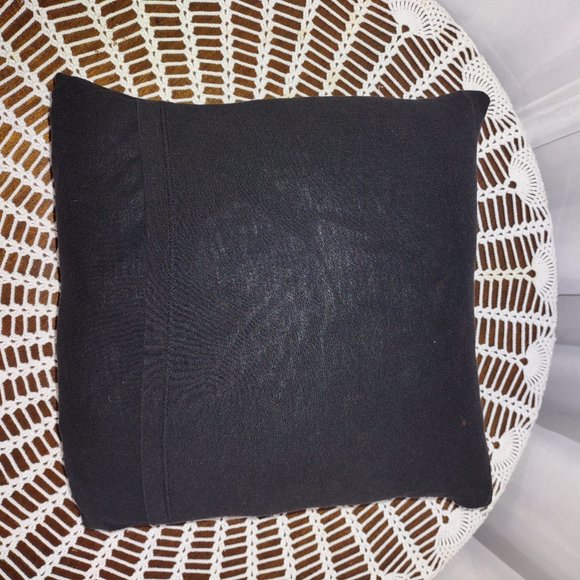 Rag Frog Revival  Throw pillow cover Up-cycled from a T-shirt size 12"x12" - Picture 3 of 4